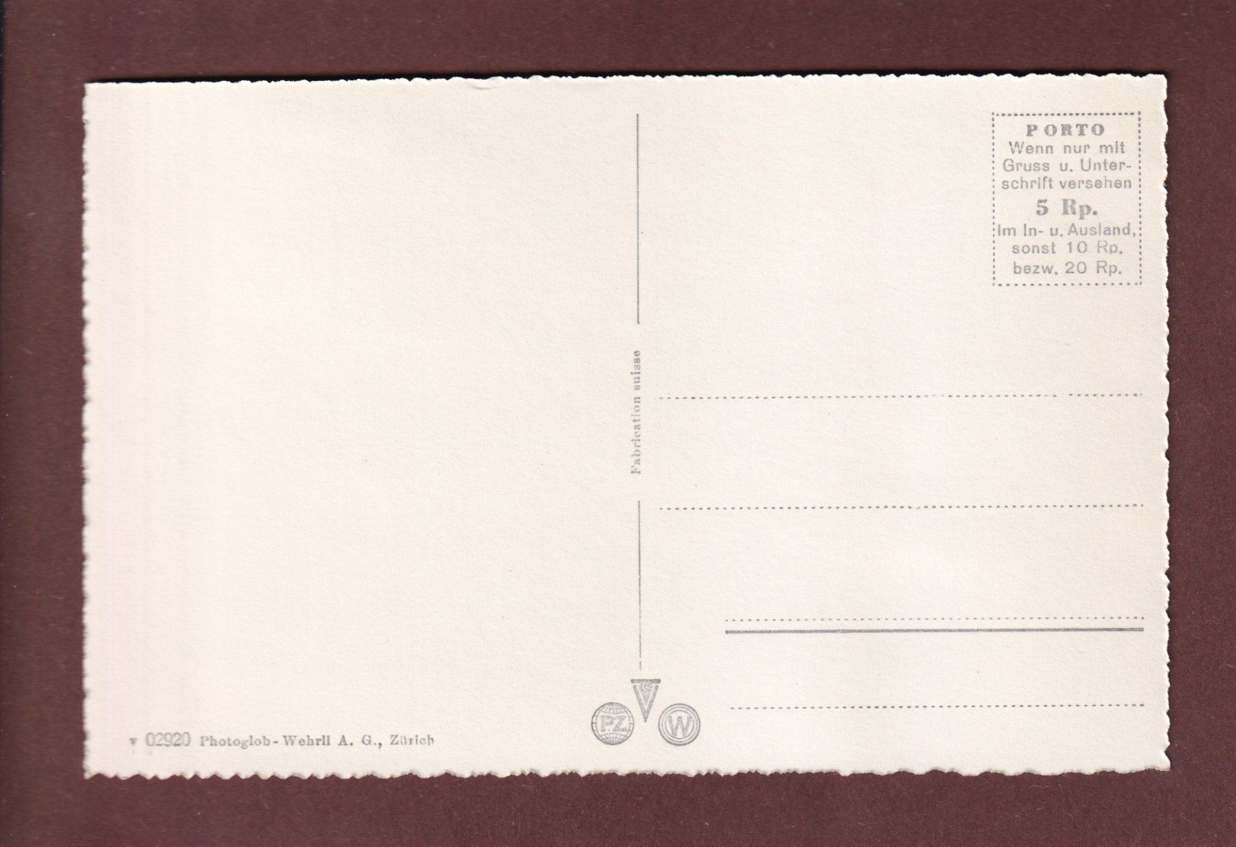 Ansichtskarten: Hotel SCHYNIGE PLATTE – Gebraucht aus Pully von nicecards-shop 1