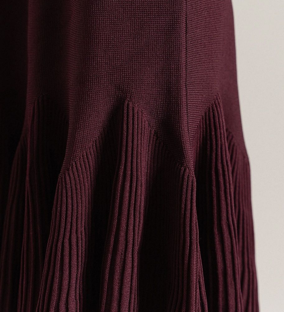 Ted Baker Kleider: Ted Baker Strickkleid Größe 3 Burgunderrot Halbarm – Neu und originalverpackt aus Veyras von ValClasse 5