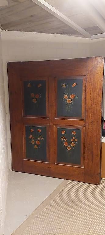 Dipinti: Antikes Bild mit Blumenmalerei  restauriert, 200 x 200 cm – Usato da Schattdorf venduto da friesinger01