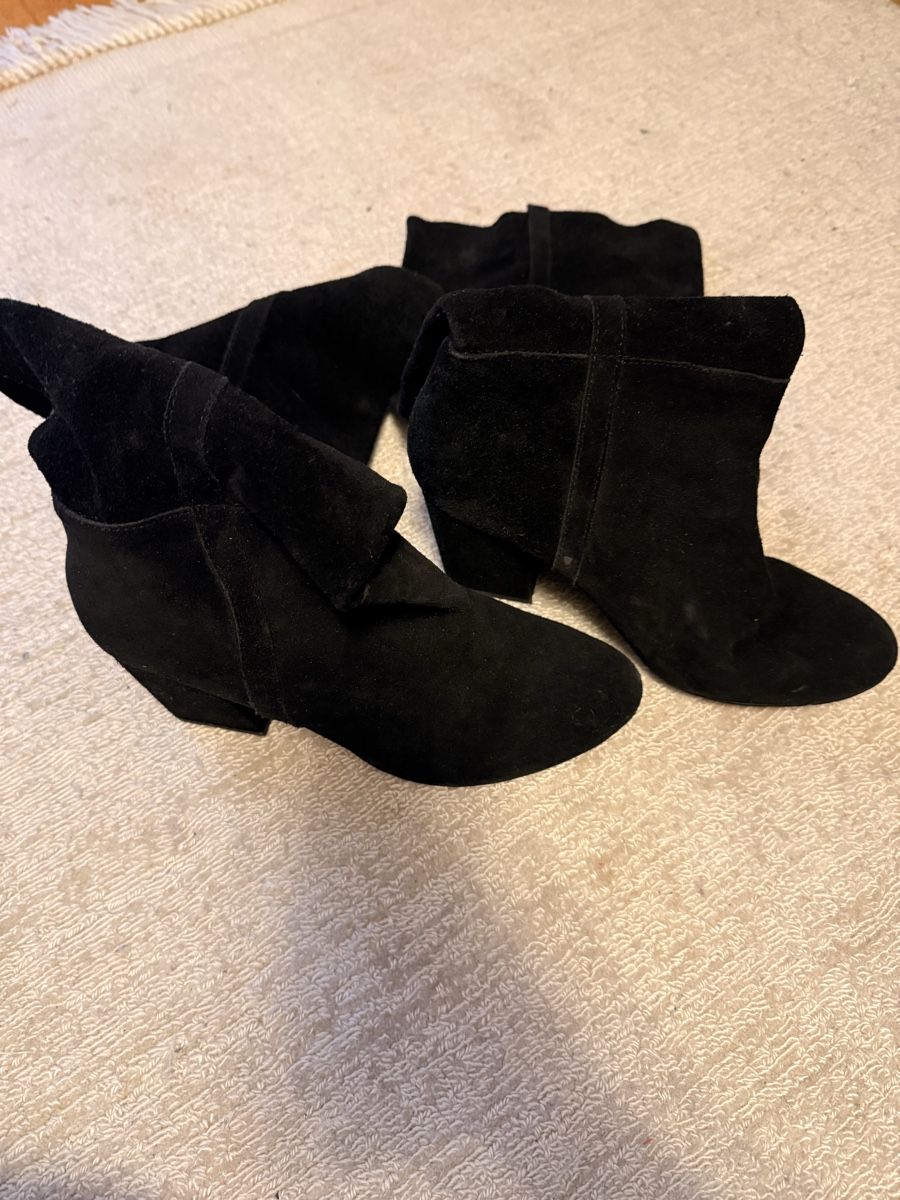Zara Scarpe da donna: Zara Basic Wildlederstiefel, Schwarz, Grösse 41 – Usato da Zürich venduto da dun_k7s7 1