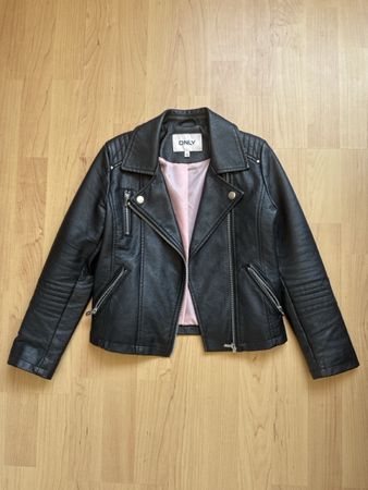 Kunstlederjacke ONLY schwarz Grösse 128