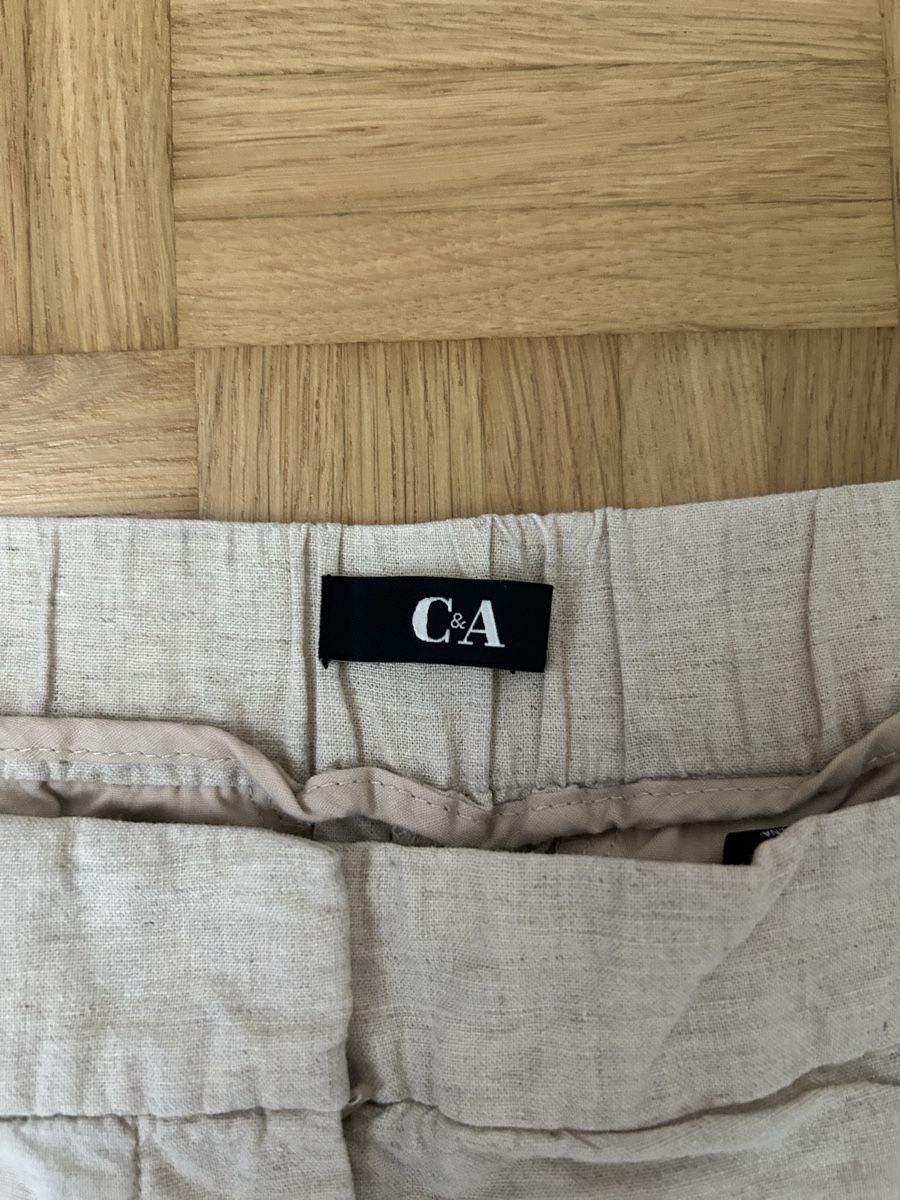 C&A Pantaloni: Sandfarbene Leinenhose – Usato da Luzern venduto da leo_dp2d 2