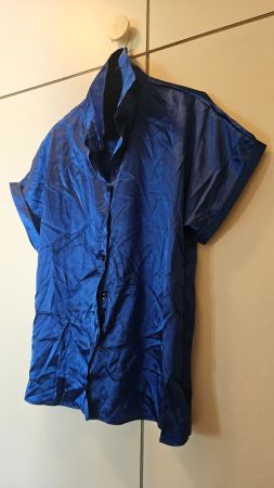 Camicetta blu tg.M poliestere