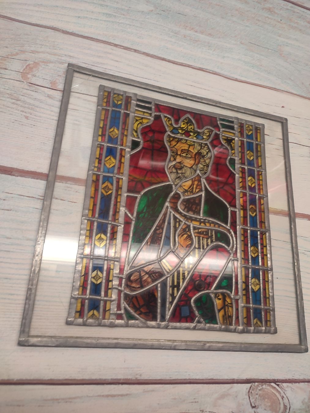 Foto & Immagini: Bleiglasbild König David, Antik-Stil (404) – Usato da Schweizersholz venduto da Toni2000 2