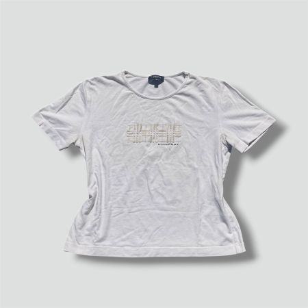 Burberry London white cropped T-shirt vintage damen top