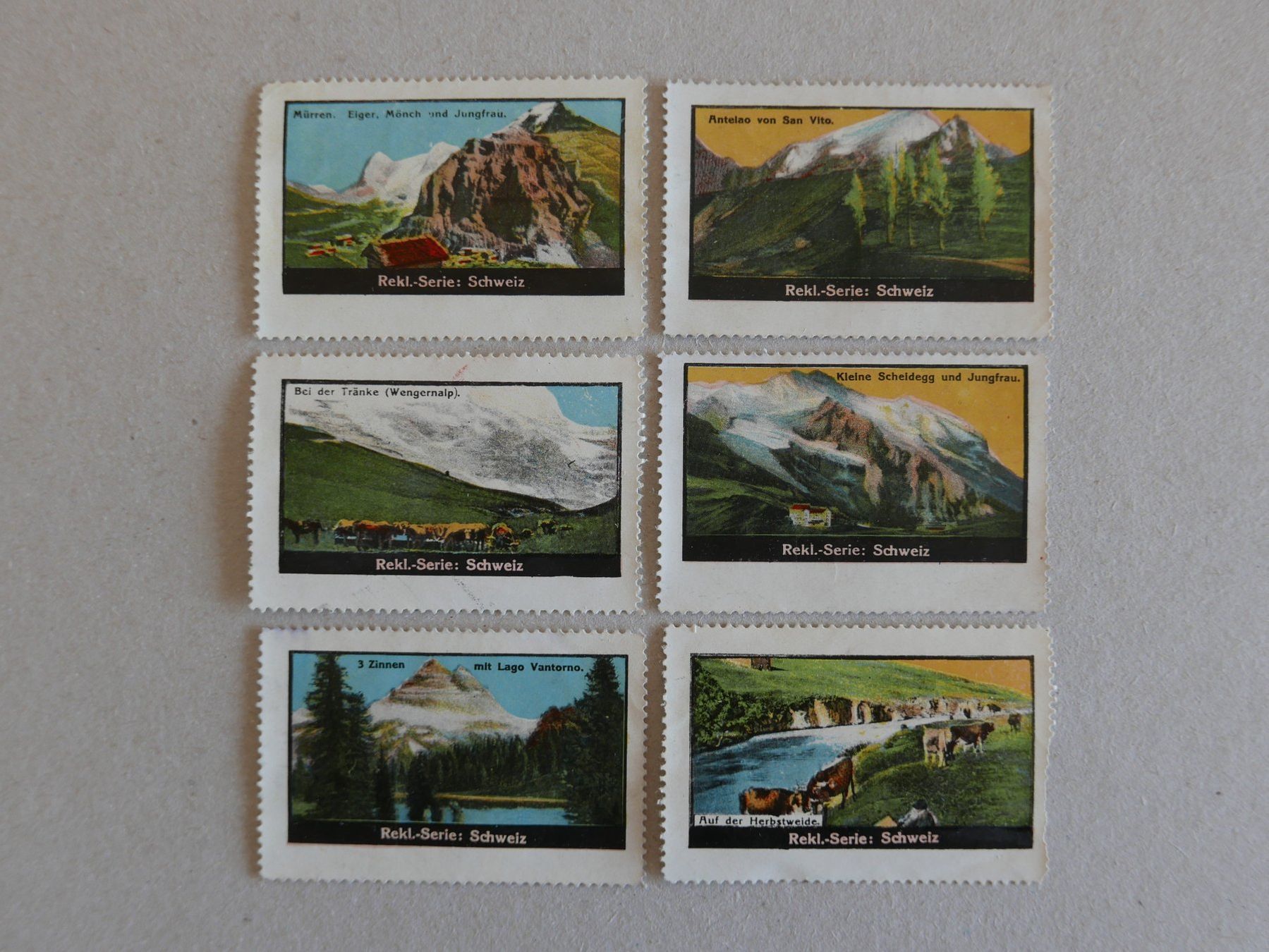 Carte collezionabili: REKLAMEMARKEN SAMMELBILDCHEN SERIE SCHWEIZ – Usato da Balgach venduto da Zwischenraum