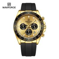 ⌚ Herrenuhr Sportuhr Chronograph Gold Schwarz Quarz NEU