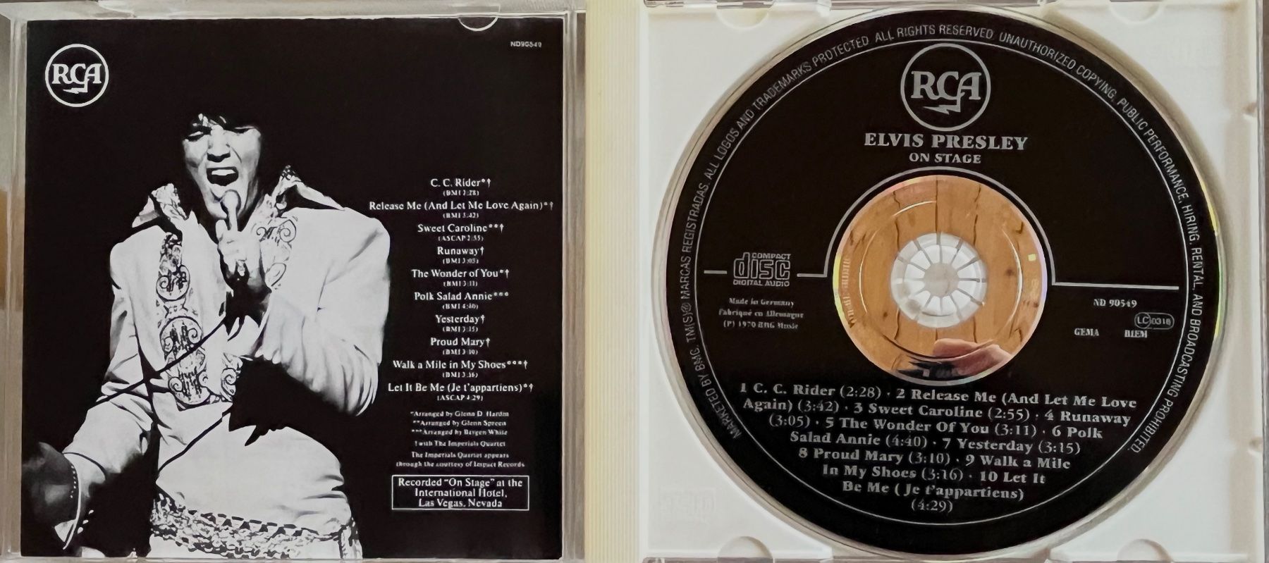 CD: CD - On Stage d'Elvis Presley – Usato da Renan BE venduto da johncactus 2