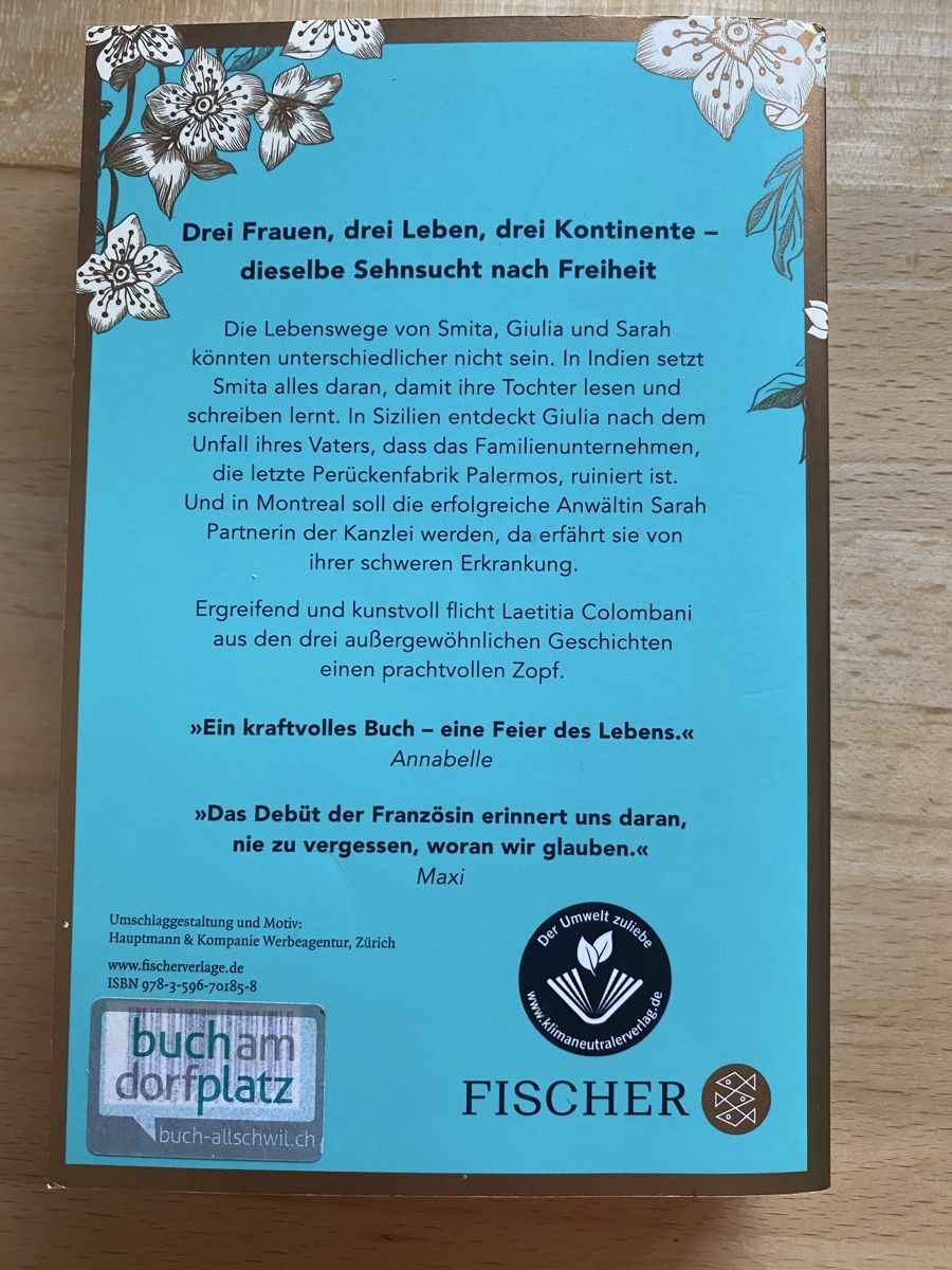 Libri: Der Zopf - Laetitia Colombani – Usato da Schwarzenburg venduto da Michellu 1