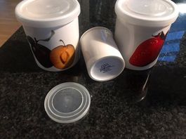 ASI Trattoria 3 Dosen mit Deckel Frucht Erdbeere Pflaume