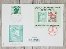 CL07 Enveloppe + Timbre Suisse 1970 / 6000ex