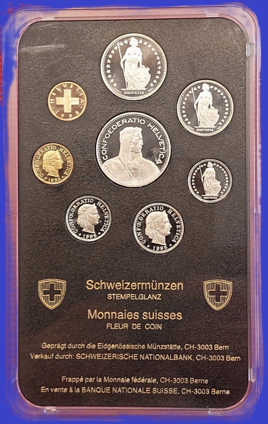Tutti le monete: CH - Münzsatz 1995 stgl – Nuovo (secondo la descrizione) da Arch venduto da repros 1