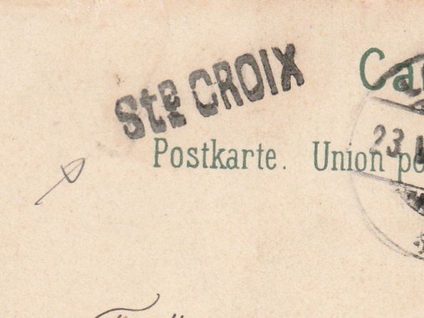 Alle Briefmarken: Stabstempel St. Croix auf Ak – Gebraucht aus Rorschacherberg von fratovi2 1
