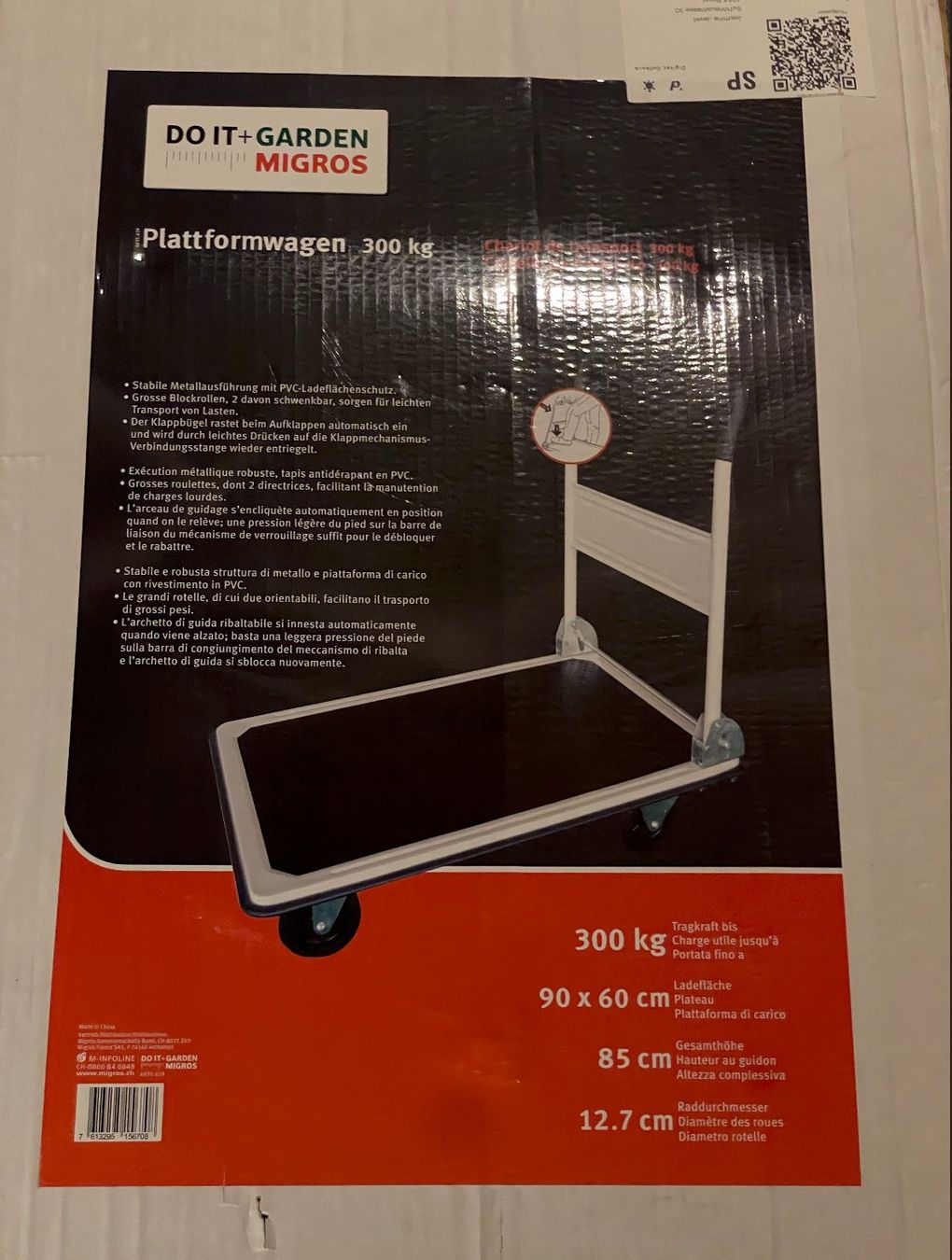 Chariots de transport: Praktischer Plattformwagen originalverpackt – Neuf avec emballage d'origine à Basel par jasvet 1