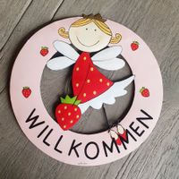 🐸 MILA TÜRSCHILD / WILLKOMMENSSCHILD SCHILD "FEE" 33 cm