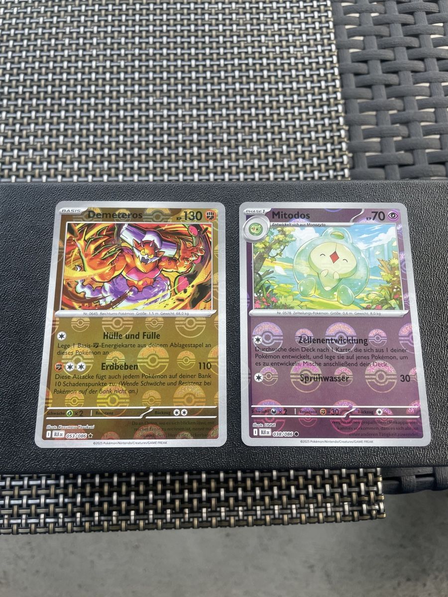 Pokémon Sammelbilder & Trading cards: Pokemon Schwarze Blitze Pokeballs Demeteros und Mitodos DE – Neu (gemäss Beschreibung) aus Bellach von Pokemam