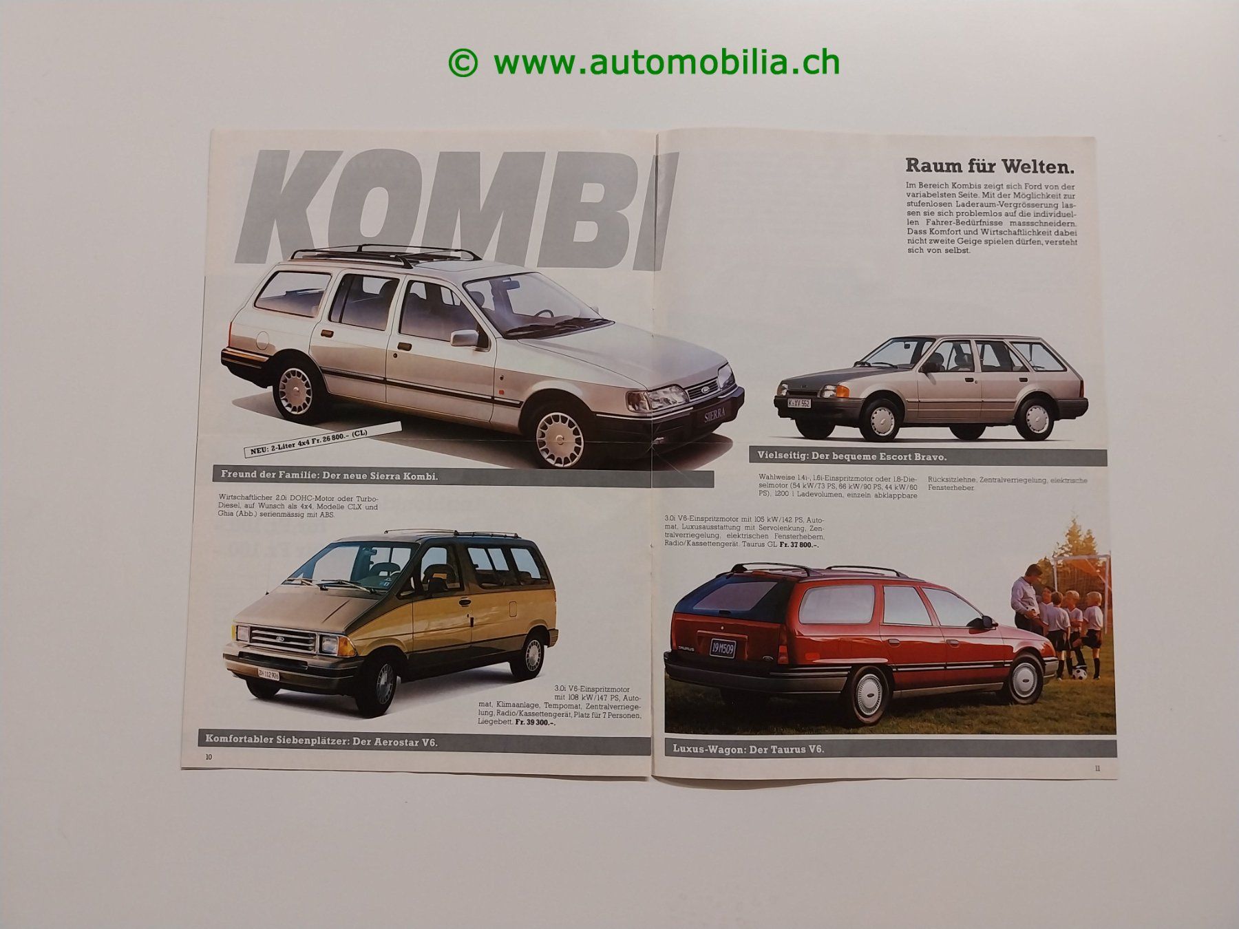 Ford Dokumente: Ford Revue 1990 Prospekt deutsch – Gebraucht aus Weingarten-Kalth von Bettelbruenneli 4