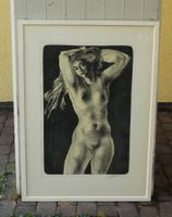 Hans Erni 1909-2015 Grosse Lithographie stehender Akt 30/150