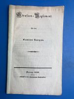 Strassen-Reglement für den Canton Aargau 1839