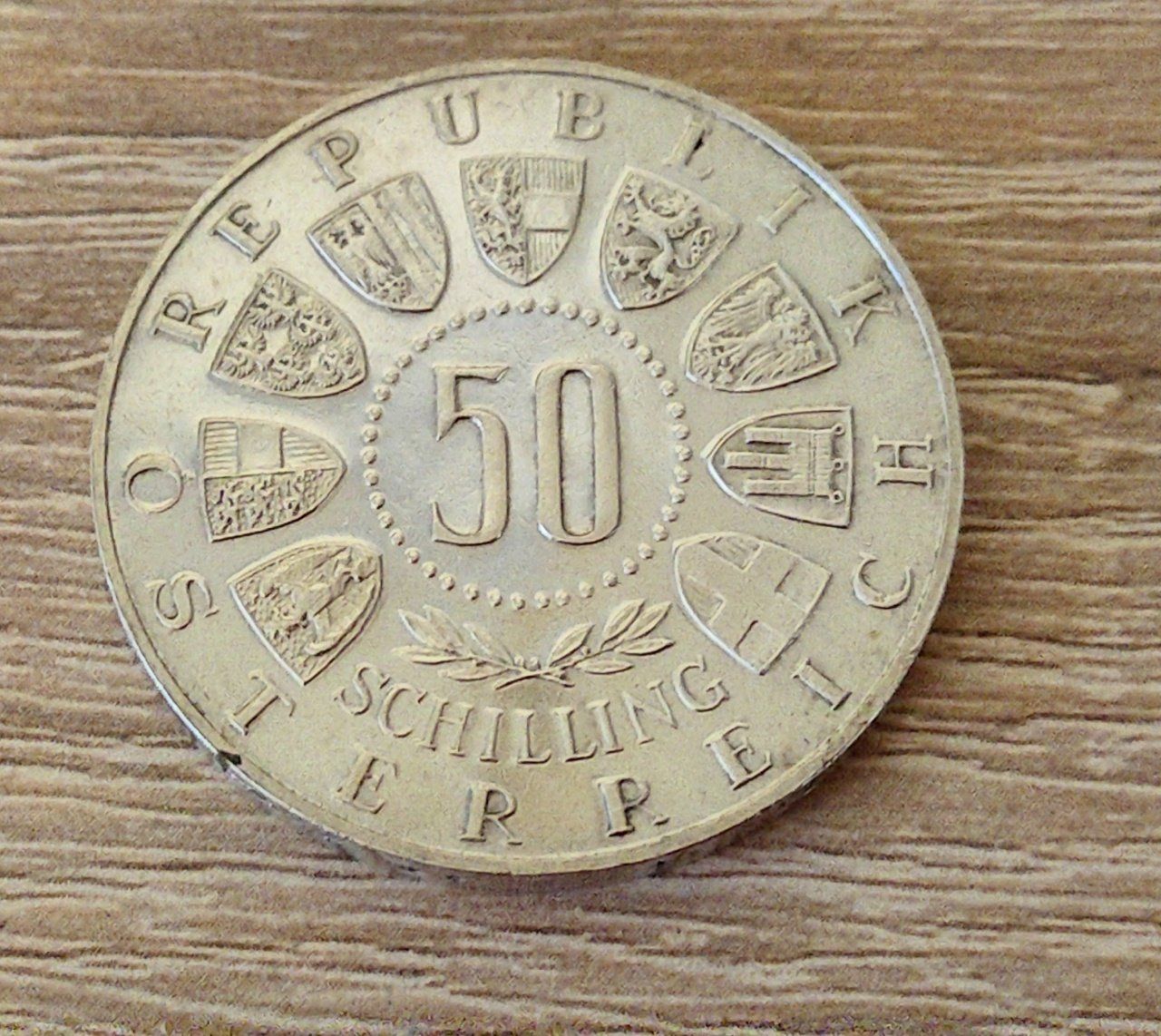 Tutti le monete: 50 Schilling République d'Autriche 1964 – Usato da Renens VD venduto da cla_7zv5 1
