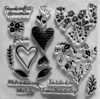 Silikonstempel Freundschaft ist Herzenssache