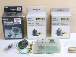 FALLER Car System 3 x Packung Parkplatz/Abstandsteuerung H0