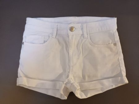 kurze Jeans Hosen (Shorts) weiss Gr. 146