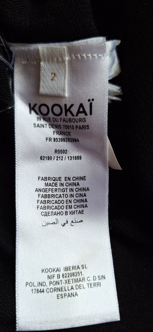 Kookai Vestiti: Kookai, robe longue noire – Nuovo e nell'imballaggio originale da Lussery-Villars venduto da pousinete02 4