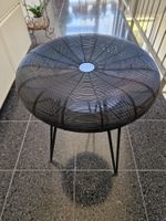 Stylischer Hocker (Neupreis 400.00 )schwarz 40cm Durchm...