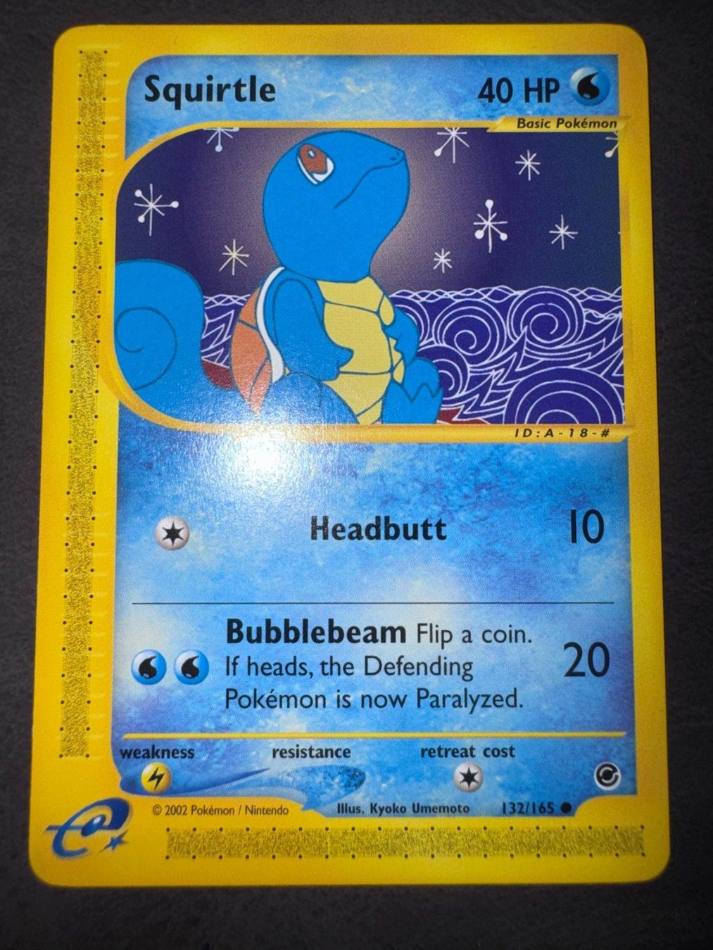 Pokémon Sammelbilder & Trading cards: Pokemon Squirtle 132/165 - Expedition - ENG – Gebraucht aus Erstfeld von PokeSandero