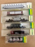 6er Set Trix Spur N Verschiedene besondere Güterwagen DB