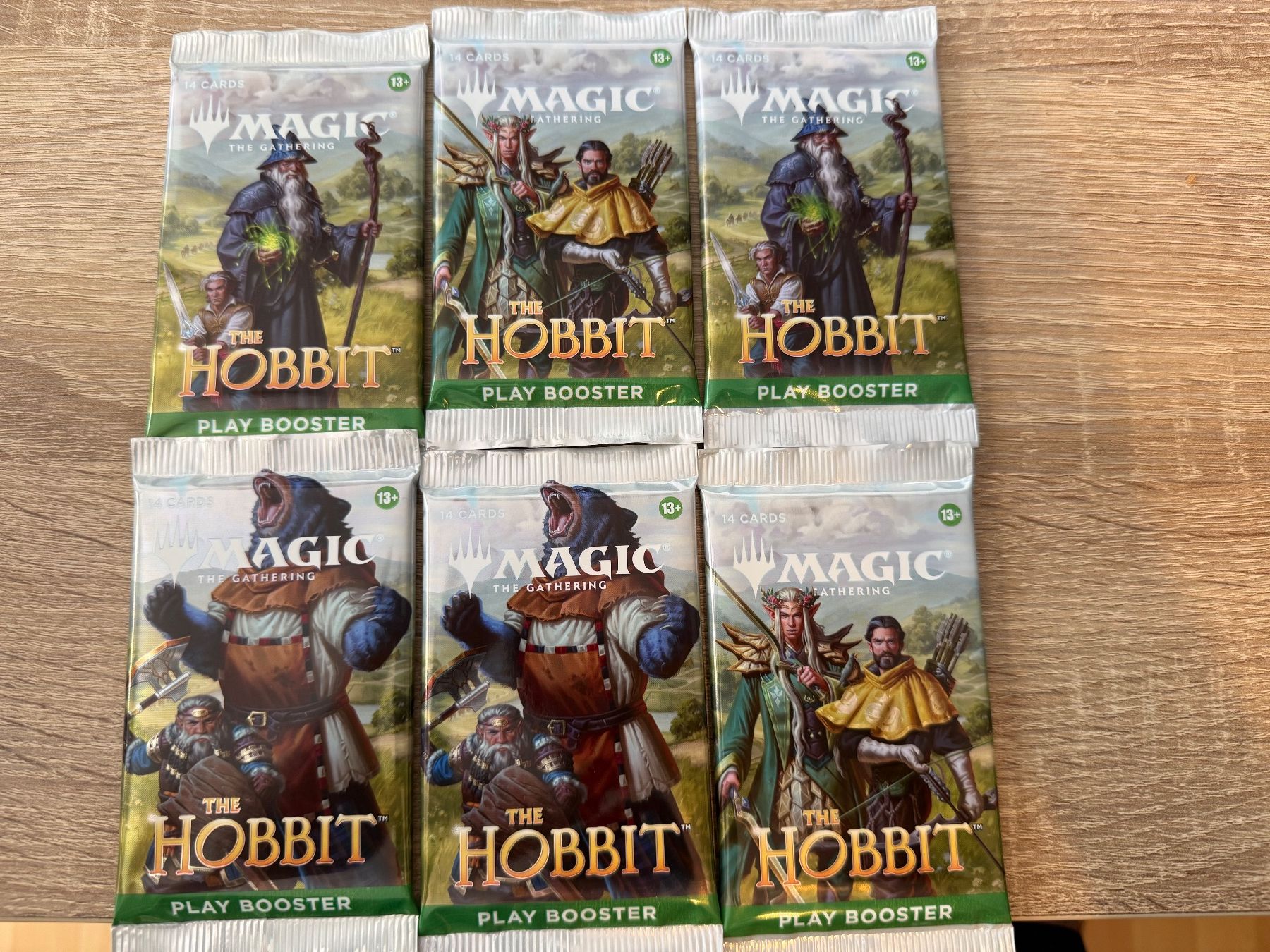 Magic The Gathering Sammelbilder & Trading cards: MTG: 6x Hobbit Play Booster EN – Neu und originalverpackt aus Zürich von golem1234