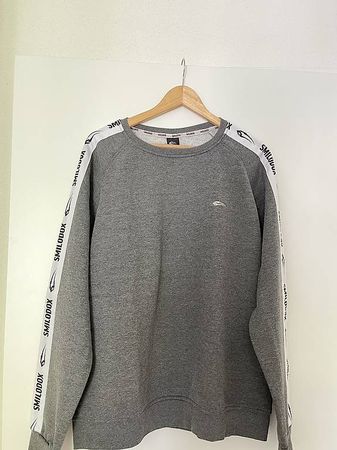 Grauer Sweater  Smilodox | Grösse XL