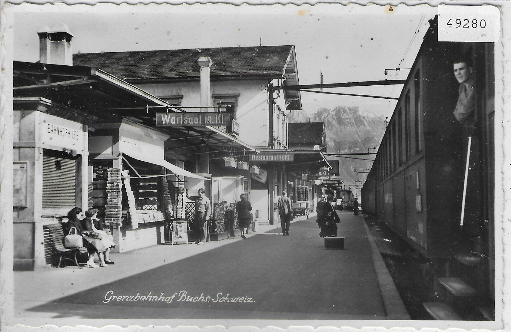 Cartes postales: Grenzbahnhof Buchs SG - animee – D'occasion à Ettingen par Kartenplanet