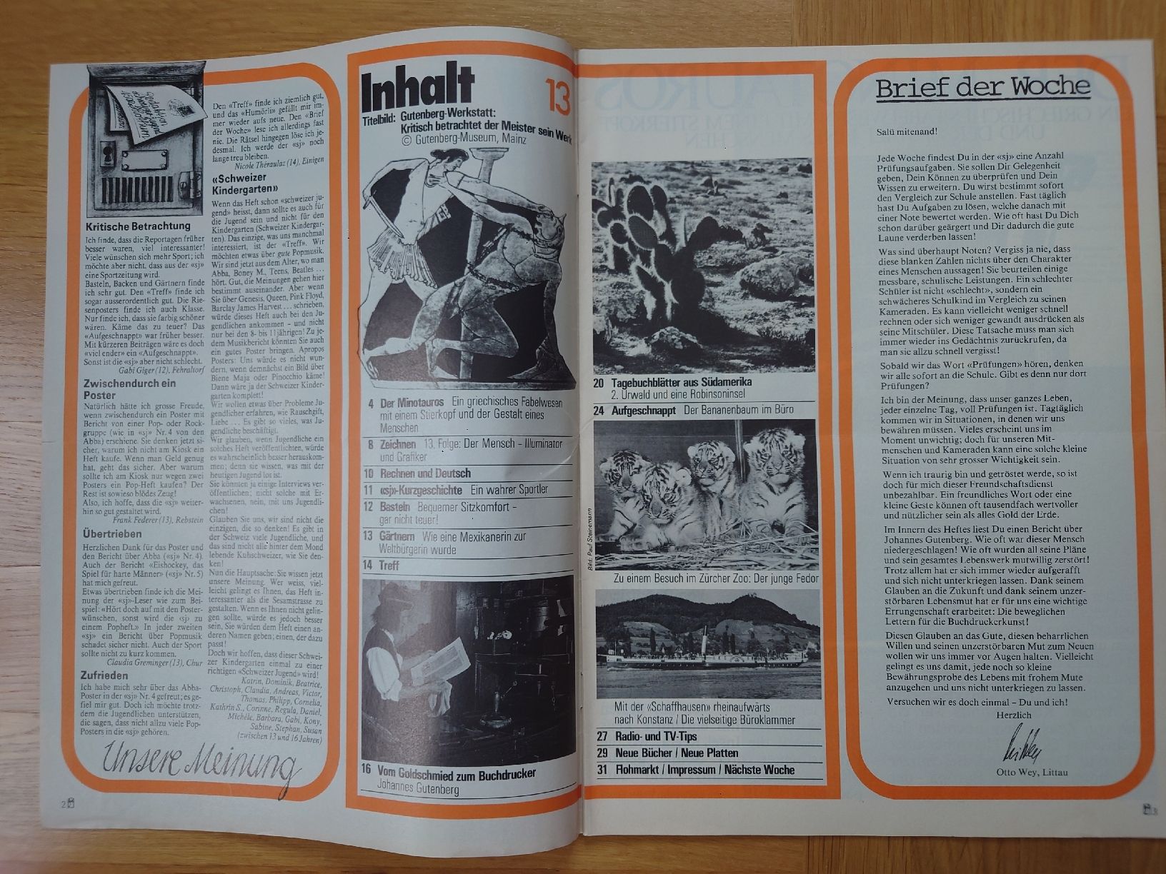 Zeitschriften & Magazine: Heft "Schweizer Jugend" 13/80 (27.03.1980) – Gebraucht aus Münchwilen TG von  1