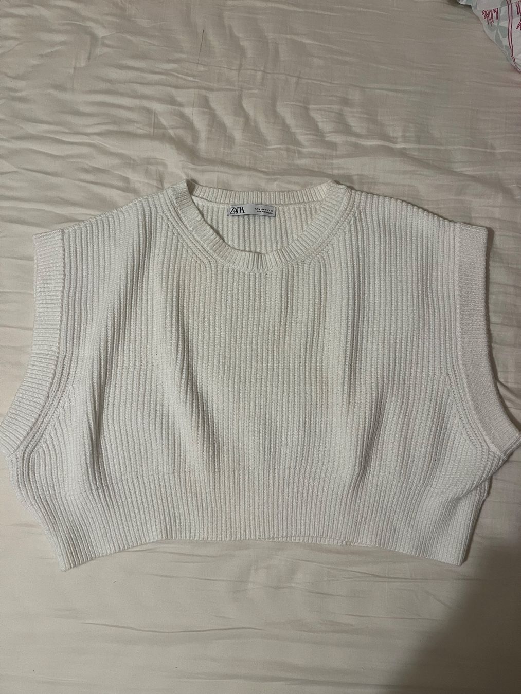 Zara Maglioni & Felpe: Zara Pullunder weiss M – Usato da Bern venduto da nat_j85k