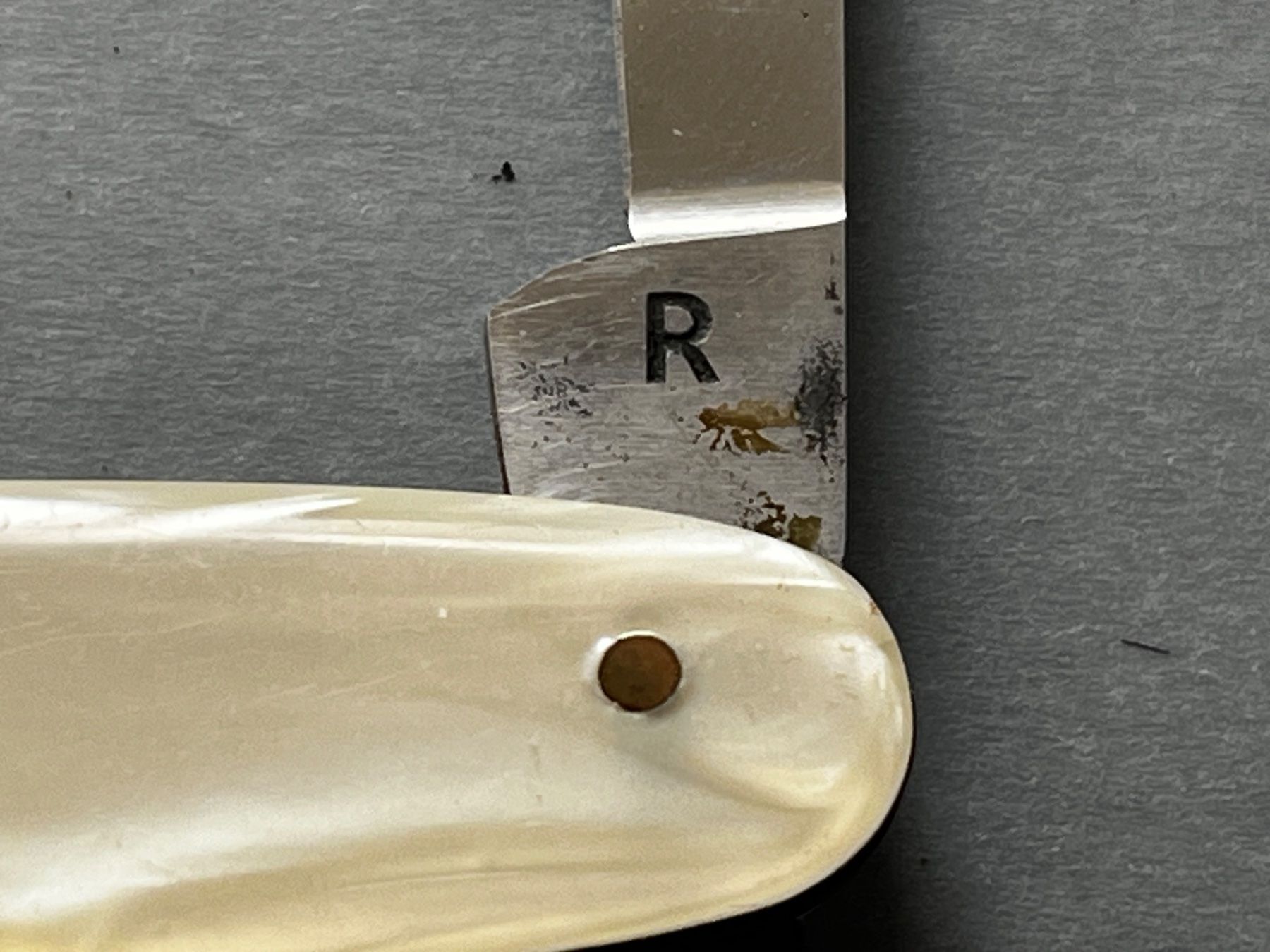 Coltelli tascabile: Altes Bonsa/Solingen Perlmutt Sackmesser 83 mm - selten – Usato da Zürich venduto da FV.vintage 4