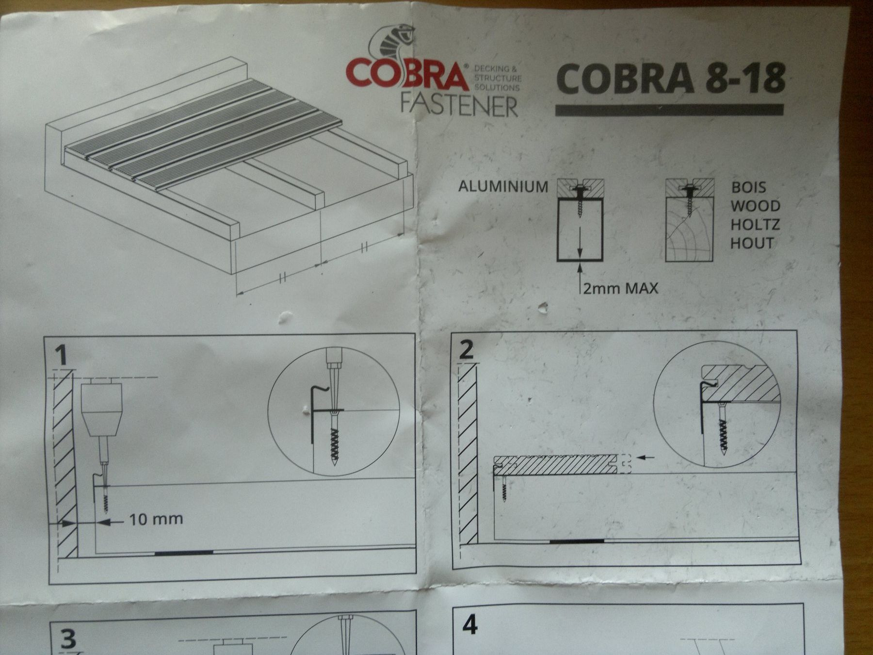 Supporti a parete: 85 x clips pour lames de terrasse, y compris vis – Nuovo e nell'imballaggio originale da Les Avants venduto da Jaman7 3