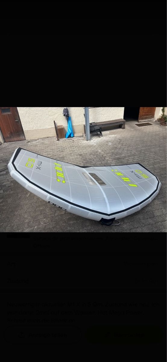 Duotone Surfen: PPC Wing M1 X 5m2 – Gebraucht aus La Punt Chamues-ch von Robin.Hofer 1
