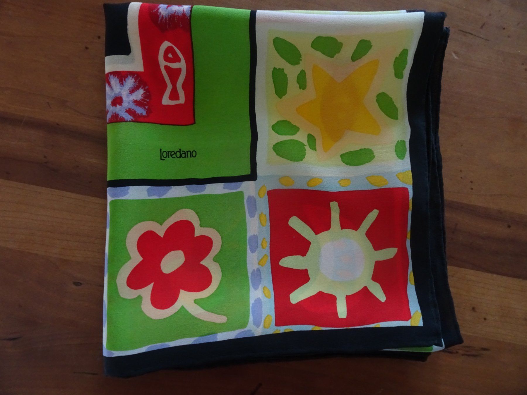 Foulard & Sciarpe: Farbenfrohes Seidentuch von Loredano – Usato da männedorf venduto da purzelchen 1