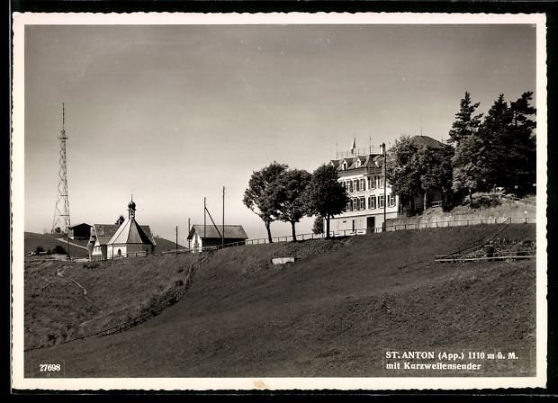 Cartoline postali: St. Anton /App., Ortsansicht mit Kurzwel – Usato da Berlin venduto da bartko-reher