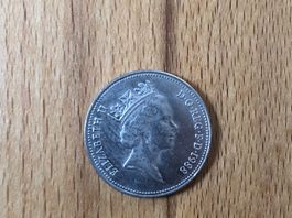 5 Pence 1988 Elizabeth II England Grossbritannien Münze