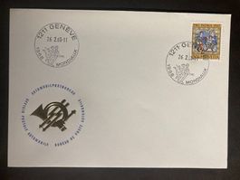 Schweiz 1968 Sonderstempel Genève Mondiaux PP 1967 30