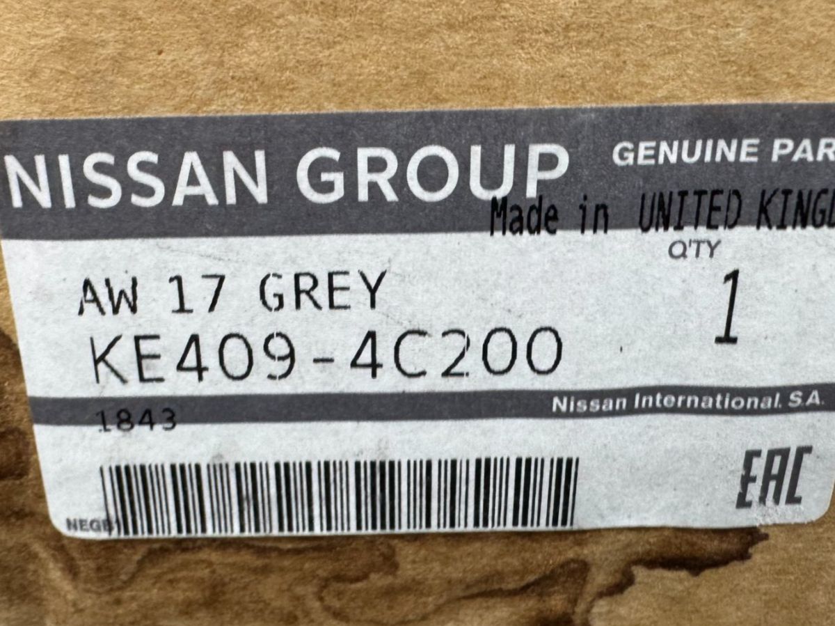 Nissan Cerchioni: Leichtmetallfelge NISSAN Grau – Nuovo e nell'imballaggio originale da Berneck venduto da garagekaufmann 1
