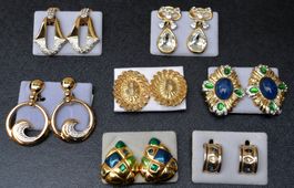 Ohrclips aus den 70er Jahren / boucles d'oreilles clips 70's