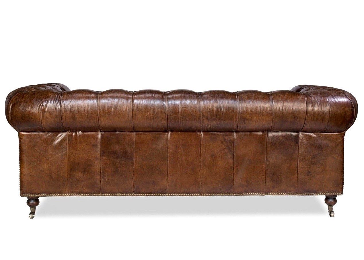 Divani: Sofa Chesterfield Cuir vintage 3 Places – Nuovo e nell'imballaggio originale da Cressier FR venduto da Cazadeco 2