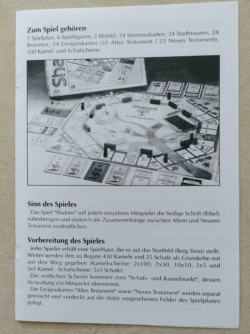 Giochi: SHALOM / BIBLISCHES BRETTSPIEL – Usato da Brugg AG venduto da olamim 6