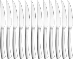 Steakmesser 12 Stück Edelstahl Steakbesteck Messerset 23cm