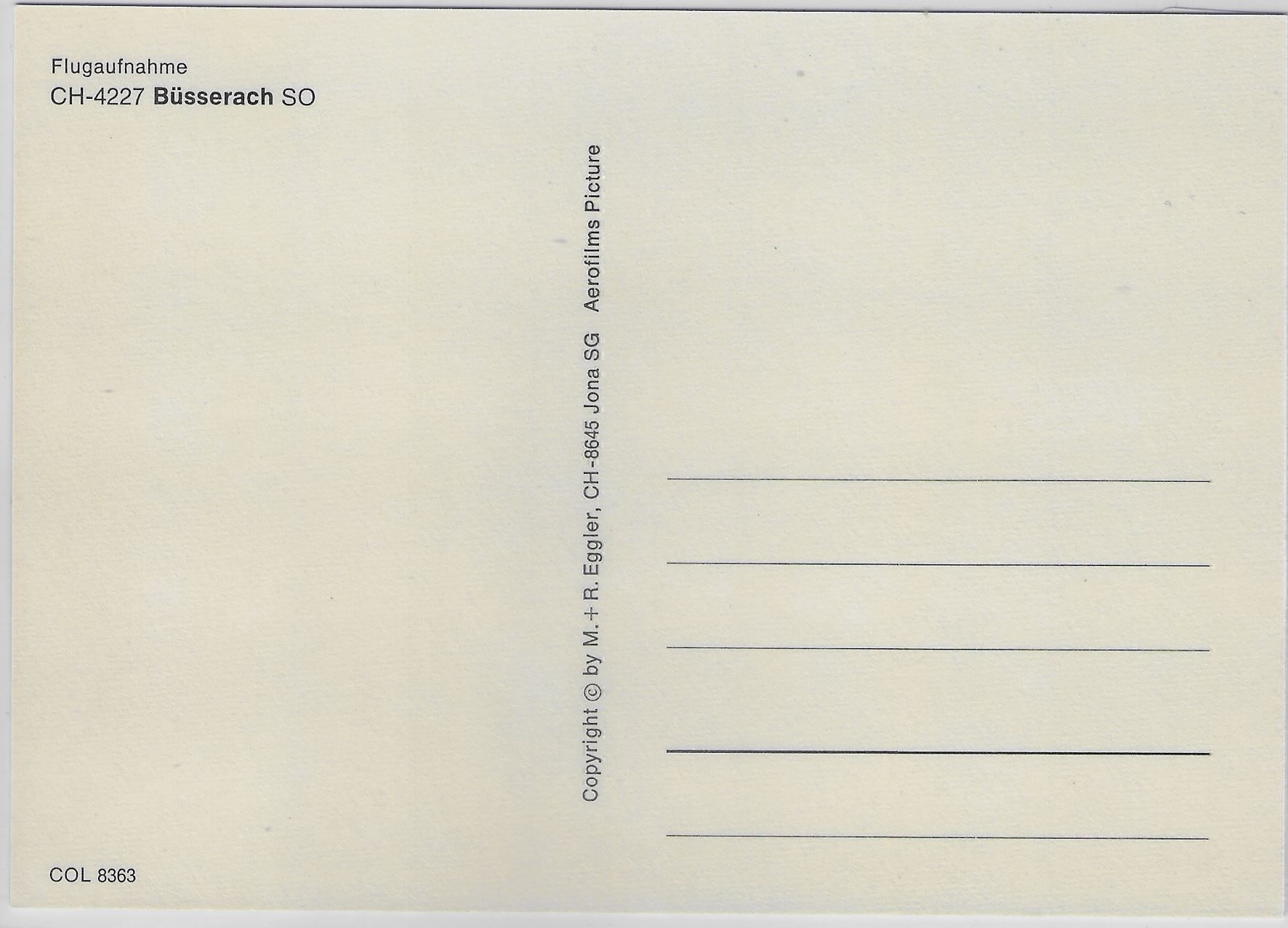 Cartoline postali: Flugaufnahme Büsserach SO – Antico da Ettingen venduto da Kartenplanet 1