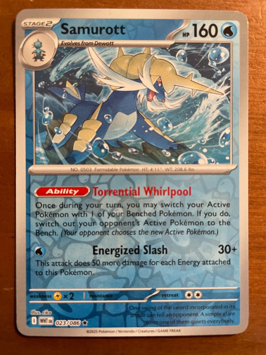 Pokémon Carte collezionabili: Pokemon Samurott Reverse (Versand gratis) – Nuovo (secondo la descrizione) da Chur venduto da Angerson